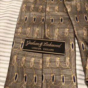 Graham & Lockwood silk Patterned Tie London, England